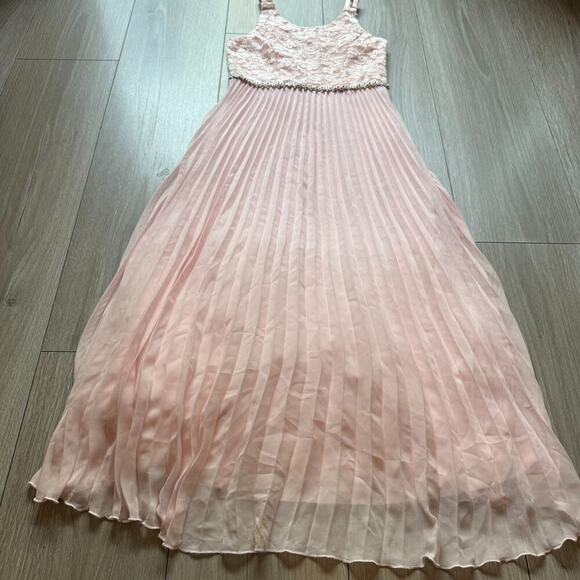 Speechless Girls' Sleeveless Maxi Party Dress with Pleated Skirt sz 7 Pink/fairy - Picture 4 of 13